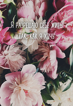 Я разрешаю себе жить так, как я хочу. Ежедневник недатированный (А5, 72 л.) Я разрешаю себе жить так, как я хочу. Ежедневник недатированный (А5, 72 л.)