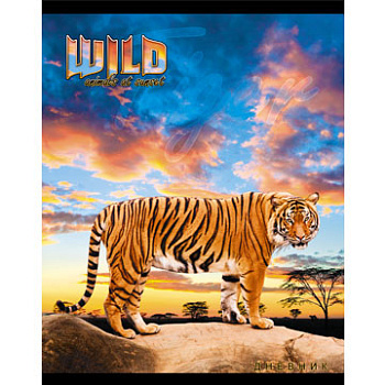 Ночной охотник (тигр) ДНЕВНИКИ (ИНТЕГРАЛЬНЫЙ ПЕРЕПЛЕТ) для средних и старших классов