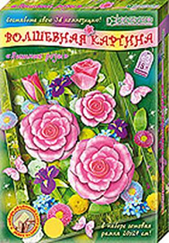 Пышные розы. Набор для изготовления картины