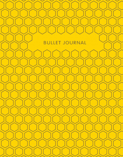 Bullet Journal (Желтый) 162x210мм, твердая обложка, пружина, блокнот в точку, 120 стр.