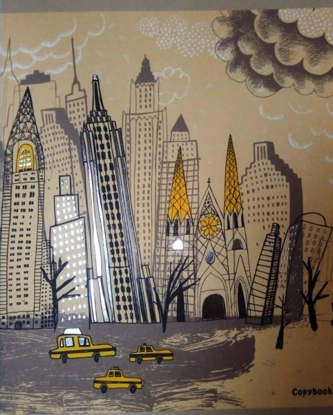 Творческие зарисовки ТЕТРАДИ А5 (*скрепка) 48Л. Обложка: high-class