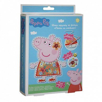Шьем игрушку из фетра "Пеппа на отдыхе", Peppa Pig