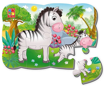 Пазлы на магните Мои первые игры "Зебра" Пазлы на магните Мои первые игры "Зебра"