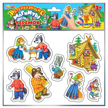 Теремок.  Развивающая игра на магнитах. 210х240х5 мм. Умные игры в кор.100шт