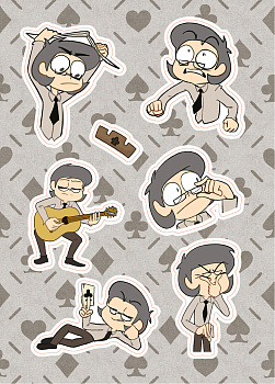 Лист Стикеров "13 Карт: Куромаку. Земля Королей"