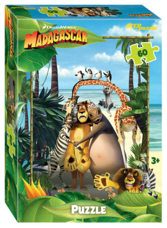 Мозаика "puzzle" 60 "Мадагаскар - 3" (DreamWorks, Мульти)