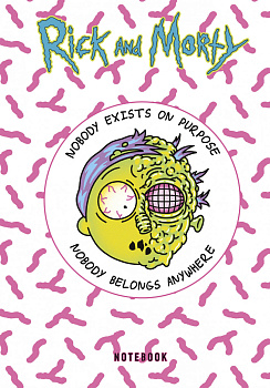 Рик и Морти. Блокнот. Морти (А5, 72 л., контентный блок, со стикерами) Рик и Морти. Блокнот. Морти (А5, 72 л., контентный блок, со стикерами)