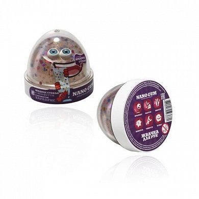 пластилин для лепки  марки "Жвачка для рук "Nano gum" , Жидкое стекло с ароматом Барбарис", 50 гр.