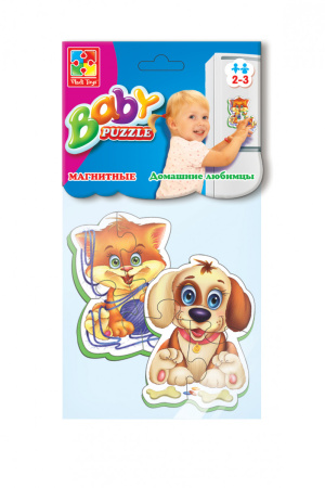 Мягкие магнитные Baby puzzle "Домашние любимцы"