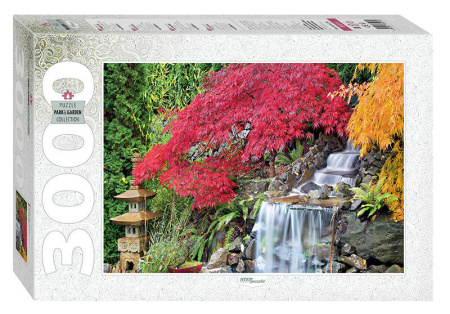 Мозаика "puzzle" 3000 "Водопад в японском саду"