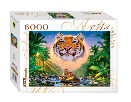 Пазл 6000 эл.  " Величественный тигр"