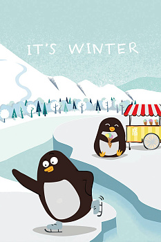 It's winter (Софт-тач тетрадь)