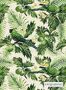 Тропические попугаи. Ежедневник недатированный (А5, 120 листов, золотая евроспираль, УФ-лак на обложке)