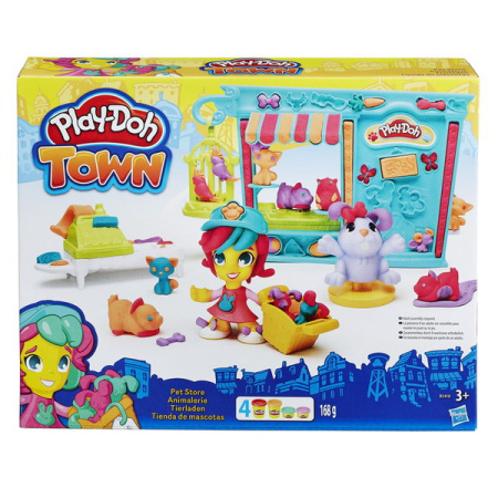 Play-Doh Город Игровой набор "Магазинчик домашних питомцев" (B3418)