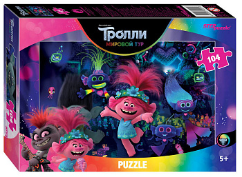 Мозаика "puzzle" 104 "Trolls - 2" (Dreamworks)