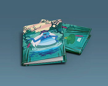 Летучий корабль. Обложка на паспорт. Водяной Летучий корабль. Обложка на паспорт. Водяной