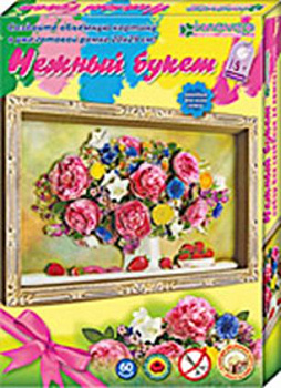Нежный букет. (пионы) Набор для изготовления картины