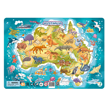 Пазл в рамке "Австралия" 53 элемента