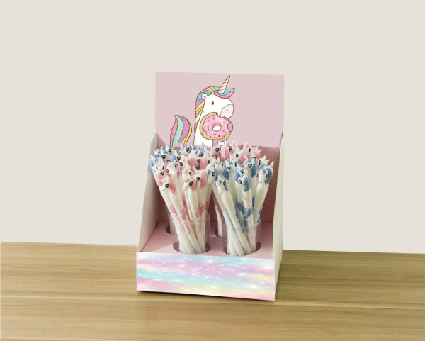 Единорожка. Фигурная ручка (гелевая)