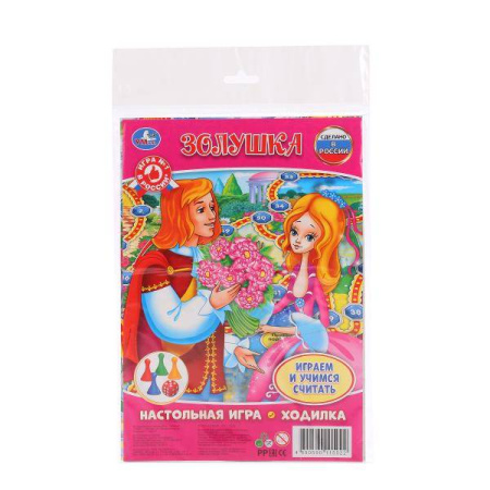 НАСТОЛЬНАЯ ИГРА-ХОДИЛКА "УМКА" ЗОЛУШКА. В БЛИСТЕРЕ МАЛОГО ФОРМАТА в кор.50шт