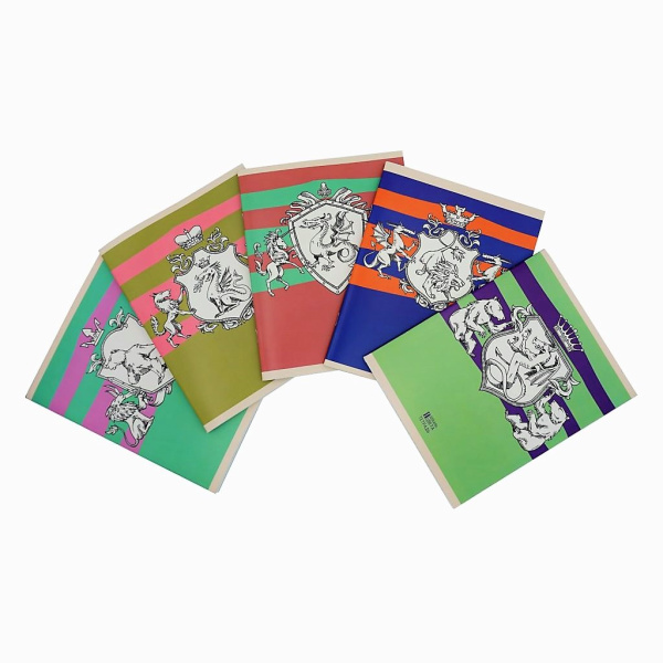 Сказочные гербы ТЕТРАДИ А5 (*скрепка) 48Л. (интерактив)