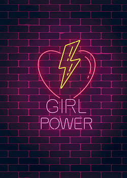 Girl Power. Тетрадь общая (А5, 48 л., накидки, клетка-стандарт)