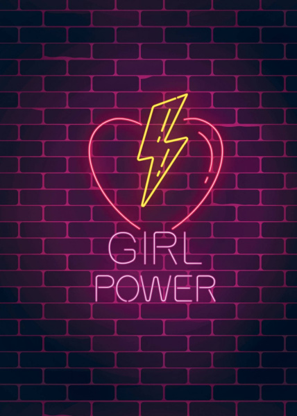 Girl Power. Тетрадь общая (А5, 48 л., накидки, клетка-стандарт)