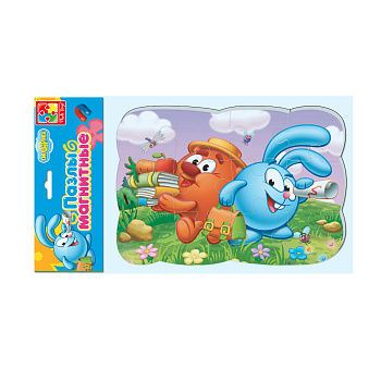 Пазлы на магните Смешарики  "Копатыч и Крош"