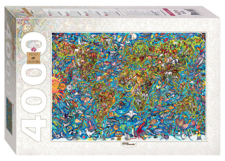 Мозаика "puzzle" 4000 "Карта мира"