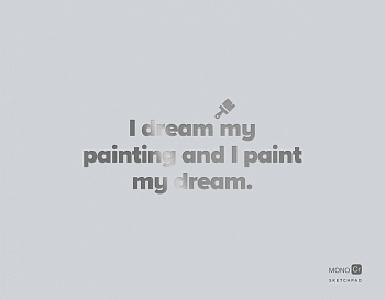 Скетчбук серый (230х180 мм, офсет 160 гр., 40 страниц, евроспираль)