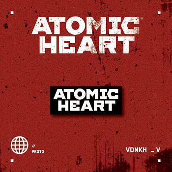 Значок металлический. Atomic Heart Значок металлический. Atomic Heart