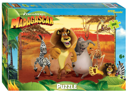 Мозаика "puzzle" 260 "Мадагаскар - 3" (DreamWorks, Мульти)