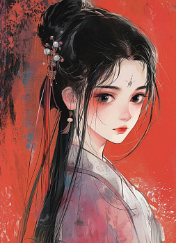 Обложка для паспорта. Маньхуа. Принцесса (ПВХ, 185х133 мм) Обложка для паспорта. Маньхуа. Принцесса (ПВХ, 185х133 мм)