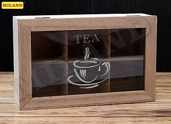 Чайная коробка сувенирная Любимый чай (6 отделений) УД-2477 Чайная коробка сувенирная Любимый чай (6 отделений) УД-2477