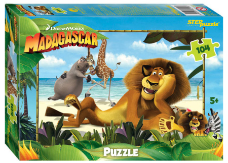 Мозаика "puzzle" 104 "Мадагаскар - 3" (Dreamworks, Мульти)