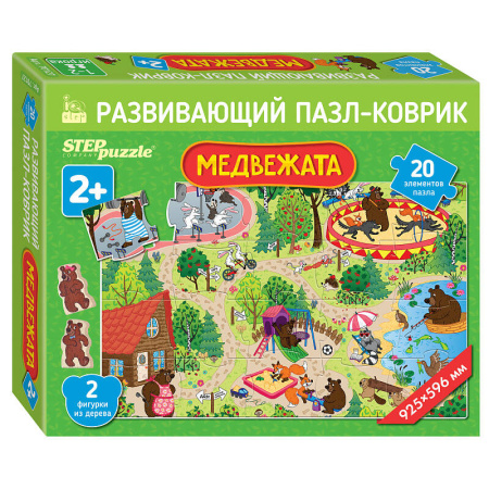 Напольный пазл-мозаика "Медвежата" (IQ step) (коврик)