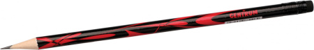 Карандаш чернографитный  "BLACK&RAD" деревянный НВ заточенный; черно - красный корпус, с ластиком.