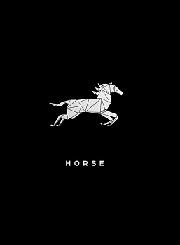 Horse. Тетрадь общая (А5, 48 л., сер. фольга, накидка 4 п. полноцвет)