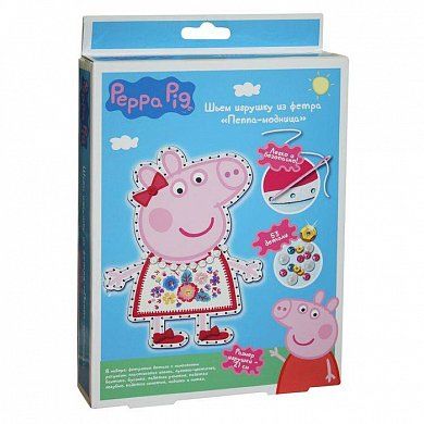 Шьем игрушку из фетра "ПЕППА-МОДНИЦА", Peppa Pig