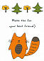 Блокнот для записей "Make the fox your best friend" (А6)