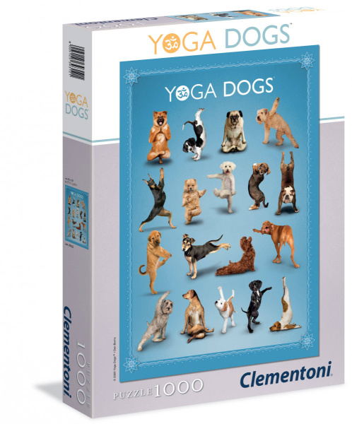 CLem.Пазл. 1000эл. Классика.39312.Дэн Боррис  YOGA DOGS