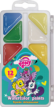 MPDB-US1-PNT-PLB12 Краски акварельные. Набор 12 цв.. My Little Pony