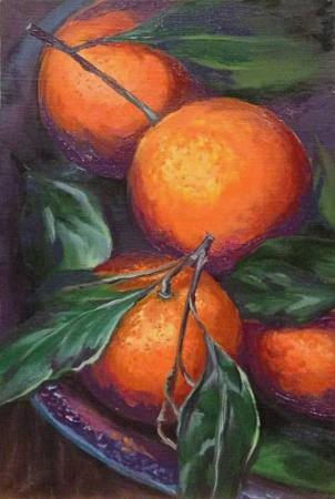 Алмазная картина 17х21. Апельсиновый аромат-алмазная картина (MP004)