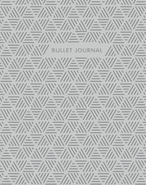 Bullet Journal (Стальной) 162x210мм, твердая обложка, пружина, блокнот в точку, 120 стр.