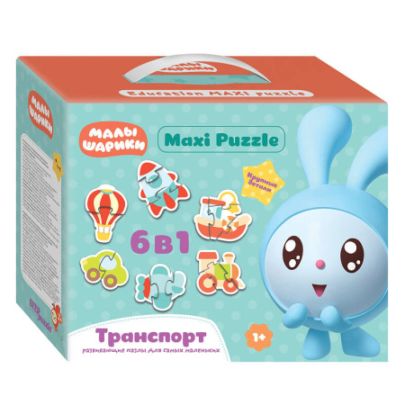Мозаика "puzzle" 6в1 "Малышарики" (RIKI)
