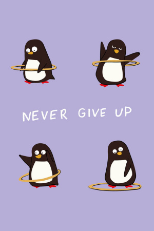 Never give up (Софт-тач тетрадь)