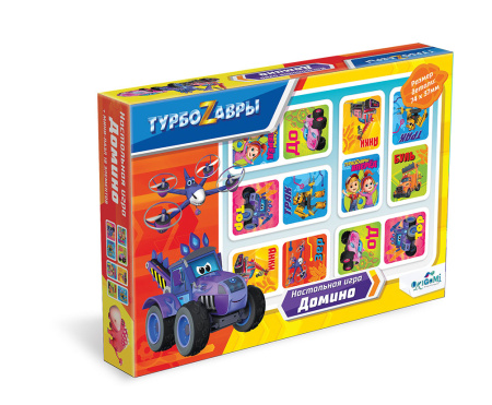 Турбозавры. Настольная игра. Домино. Арт.06477