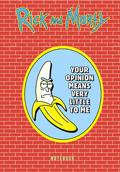 Рик и Морти. Блокнот. Банан Рик (А5, 72 л., контентный блок, со стикерами) Рик и Морти. Блокнот. Банан Рик (А5, 72 л., контентный блок, со стикерами)