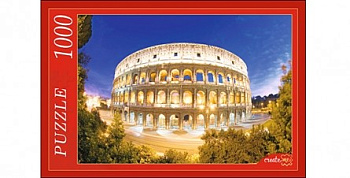 ПАЗЛЫ 1000 элементов. КБ1000-6854 КОЛИЗЕЙ В ВЕЧЕРНЕМ ОСВЕЩЕНИИ