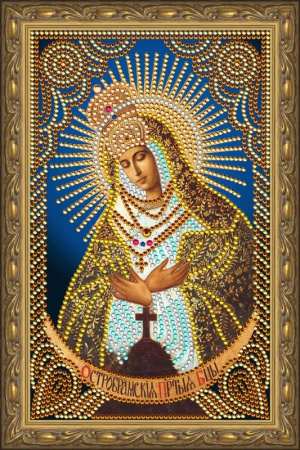 Картины со стразами. Остробрамская Пресвятая Богородица-картина со стразами (IK007)